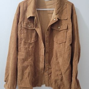 Corduroy longsleeve button up shirt/jacket